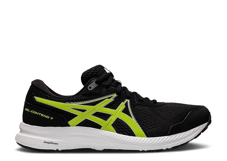 【 ASICS GEL CONTEND 7 'BLACK PURE SILVER' / BLACK PURE SILVER 】 ピュア 黒色 ブラック 銀色 シルバー スニーカー メンズ アシックス