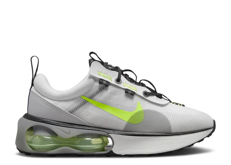 【 NIKE AIR MAX 2021 GS 'SUMMIT WHITE VOLT' / SUMMIT WHITE PHOTON DUST BLACK 】 マックス 白色 ホワイト 黒色 ブラック エアマックス ジュニア キッズ ベビー マタニティ スニーカー ナイキ