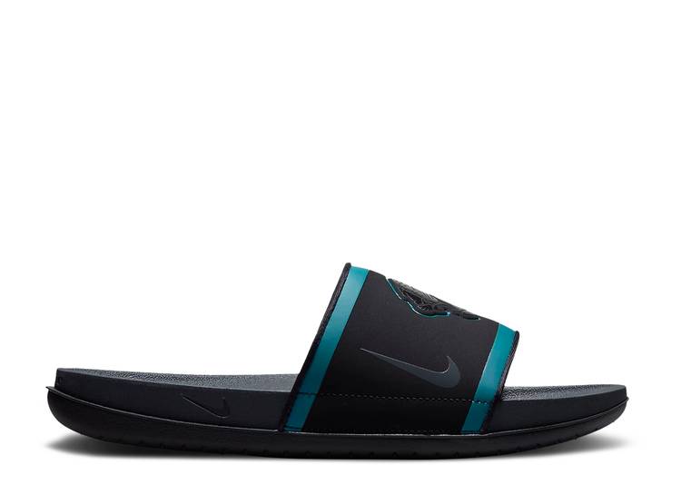 【 NIKE NFL X OFFCOURT SLIDE 'JACKSONVILLE JAGUARS' / BLACK BLUSTERY OCHRE ANTHRACITE 】 サンダル 黒色 ブラック 'ジャクソンビル ジャガーズ' スニーカー メンズ ナイキ｜スニケス 28,015円