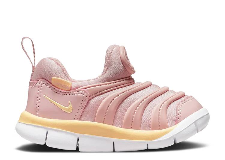 【 NIKE DYNAMO FREE TD \u0027PINK GLAZE MELON TINT\u0027 / PINK GLAZE LIGHT VIOLET ORE 】 発電機 無償性 さくら色 紫 相撲取り草 もの言う花 ナイキ