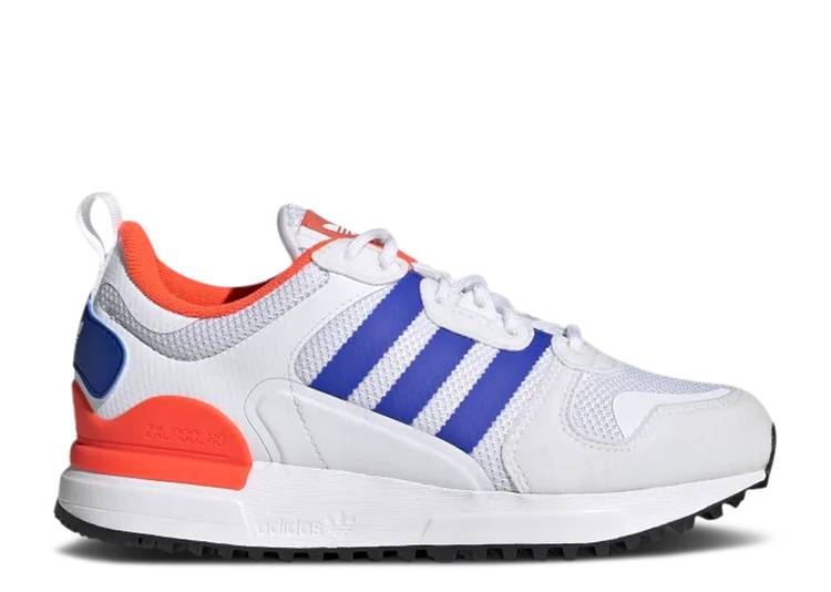 【 ADIDAS ZX 700 HD J 'WHITE BOLD BLUE SOLAR RED' / CLOUD WHITE BOLD BLUE SOLAR RED 】 アディダス 青色 ブルー 白色 ホワイト 赤 レッド ジュニア キッズ ベビー マタニティ スニーカー