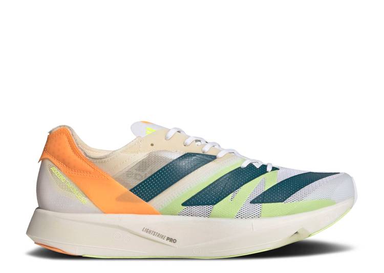 【 ADIDAS ADIZERO TAKUMI SEN 8 WHITE REAL TEAL / CLOUD WHITE REAL TEAL FLASH 】 アディダス アディゼロ レアル 白色 ホワイト スニーカー メンズ