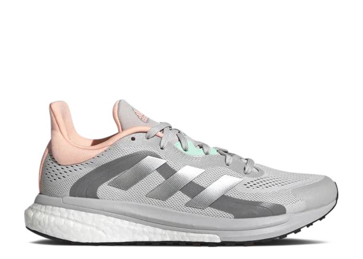 【 ADIDAS WMNS SOLARGLIDE 4 ST \u0027GREY SILVER METALLIC\u0027 / GREY ONE SILVER METALLIC LIGHT 】 アディダス しろがね色 しろがね色 薄墨色 薄墨色 スニーカー レディース