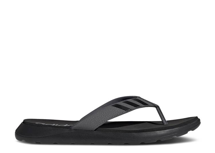 【 ADIDAS COMFORT SANDAL \u0027BLACK GREY\u0027 / CORE BLACK GREY FIVE GREY FIVE 】 アディダス 中核グループ 黒いこと 黒いこと 薄墨色 薄墨色 スニーカー メンズ