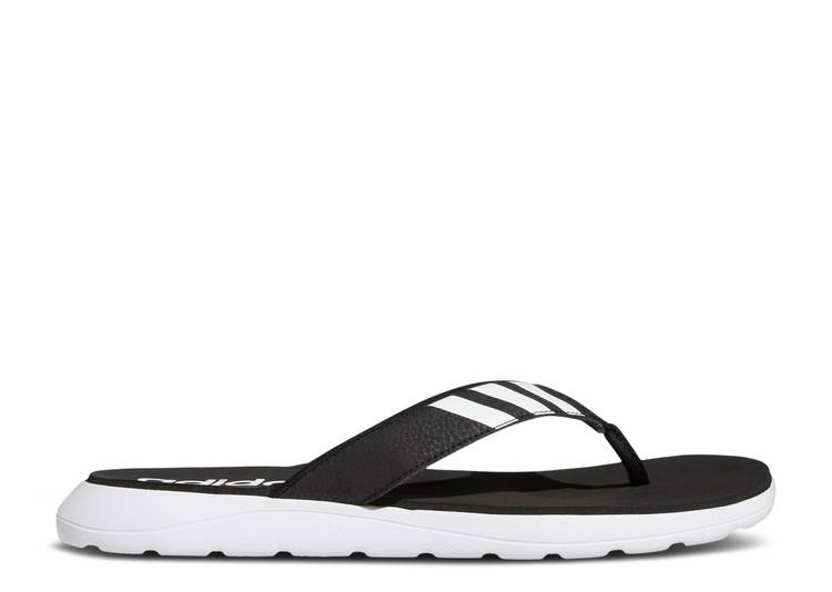 【 ADIDAS COMFORT SANDAL \u0027BLACK WHITE\u0027 / CORE BLACK CLOUD WHITE CORE 】 アディダス 中核グループ 黒いこと 黒いこと 白いこと 白いこと スニーカー メンズ
