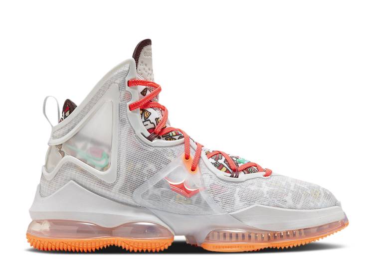 【 NIKE LEBRON 19 'FAST FOOD' / GREY FOG ROMA GREEN 】 レブロン 灰色 グレー ローマ 緑 グリーン スニーカー メンズ ナイキ｜スニケス