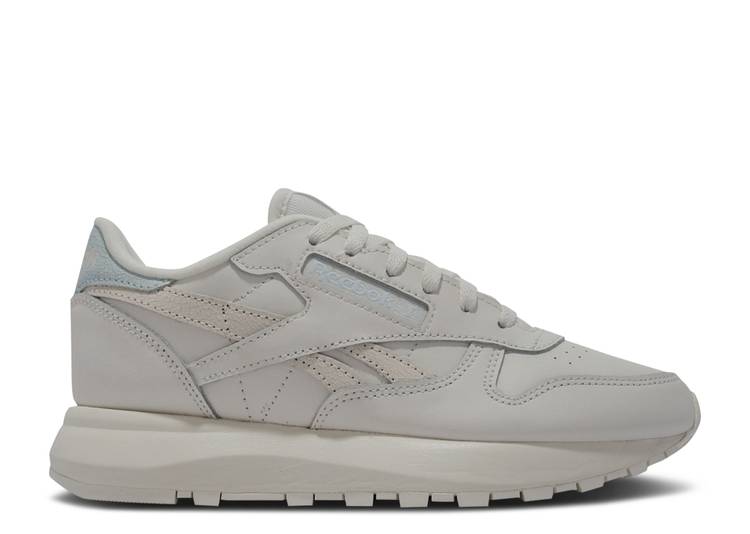 【 REEBOK WMNS CLASSIC LEATHER SP 'CHALK GLASS BLUE' / CHALK CHALK GLASS BLUE 】 リーボック クラシック レザー 青色 ブルー スニーカー レディース｜スニケス