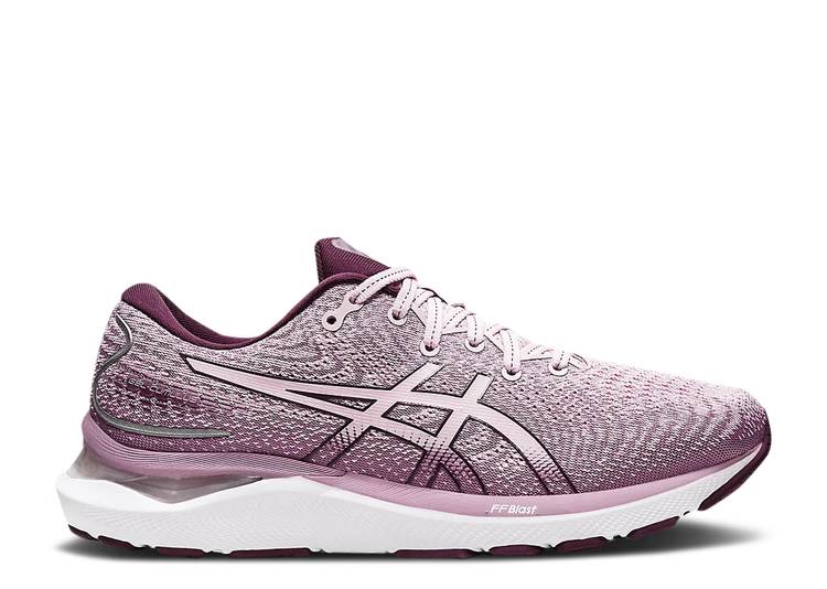 【 ASICS WMNS GEL CUMULUS 24 'BARELY ROSE' / BARELY ROSE DEEP PLUM 】 ローズ ディープ スニーカー レディース アシックス｜スニケス