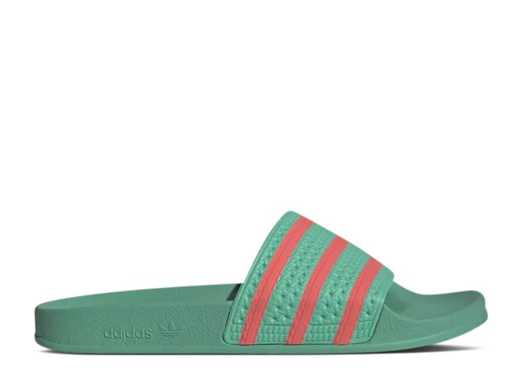 【 ADIDAS ADILETTE SLIDE 'HI-RES GREEN TURBO' / HI RES GREEN SEMI TURBO HI RES 】 アディダス アディレッタ サンダル 緑 グリーン ターボ 'HIRES スニーカー メンズ