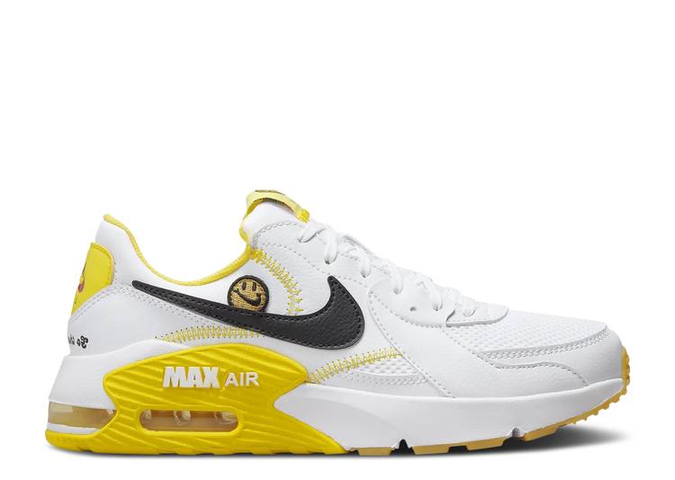 ファッションなデザイン ナイキ NIKE マックス 白色 ホワイト 黄色 イエロー ストライク チーム 橙 オレンジ 黒色 ブラック エアマックス  'GO SMILE' スニーカー レディース YELLOW TEAM ORANGE WMNS EXCEE THE EXTRA WHITE ST 