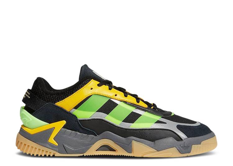 【 ADIDAS NITEBALL 2 'BLACK SIGNAL GREEN' / BLACK SIGNAL GREEN GUM 3 】 アディダス 黒色 ブラック 緑 グリーン スニーカー メンズ