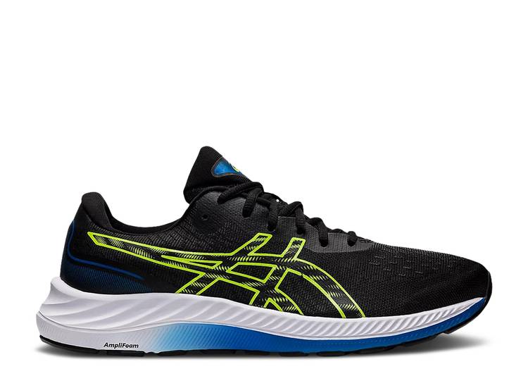 【 ASICS GEL EXCITE 9 'BLACK HAZARD GREEN' / BLACK HAZARD GREEN 】 黒色 ブラック 緑 グリーン スニーカー メンズ アシックス