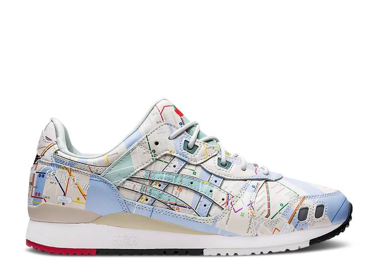 【 ASICS ATMOS X GEL LYTE 3 OG \u0027NYC SUBWAY\u0027 / BIRCH PURE SILVER 】 純然たる しろがね色 しろがね色 スニーカー メンズ アシックス