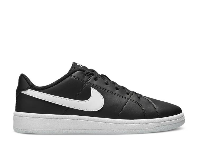 【 NIKE WMNS COURT ROYALE 2 \u0027BLACK WHITE\u0027 / BLACK WHITE 】 厚地の外套 黒いこと 黒いこと 白いこと 白いこと スニーカー レディース ナイキ