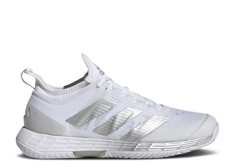【 ADIDAS WMNS ADIZERO UBERSONIC 4 'WHITE SILVER METALLIC' / CLOUD WHITE SILVER METALLIC GREY 】 アディダス アディゼロ 銀色 シルバー 白色 ホワイト 灰色 グレー スニーカー レディース