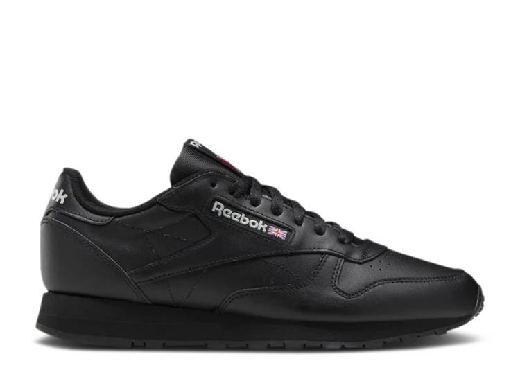 【 REEBOK CLASSIC LEATHER 'CORE BLACK' / CORE BLACK CORE BLACK PURE GREY 】 リーボック クラシック レザー コア 黒色 ブラック ピュア 灰色 グレー スニーカー メンズ｜スニケス