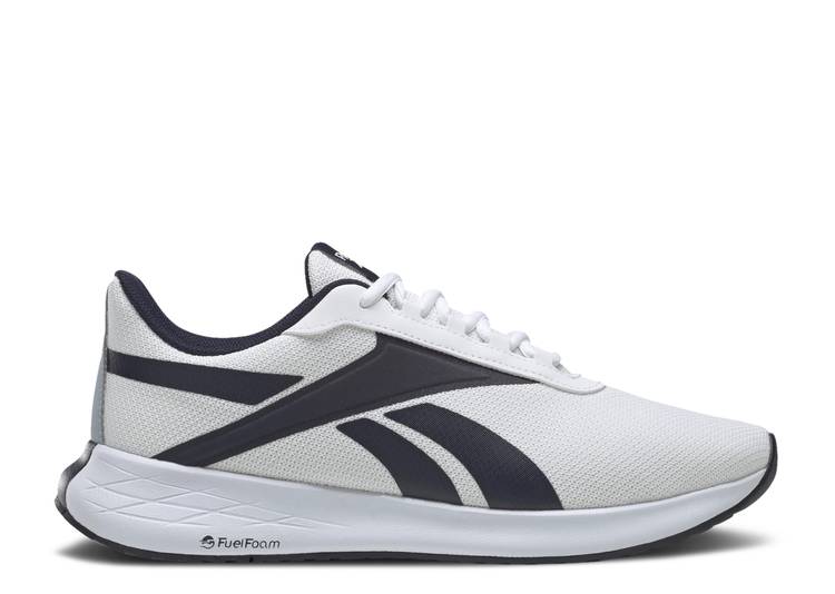 【 REEBOK ENERGEN PLUS WHITE GABLE GREY / FOOTWEAR WHITE VECTOR NAVY GABLE 】 リーボック 白色 ホワイト 紺色 ネイビー スニーカー メンズ