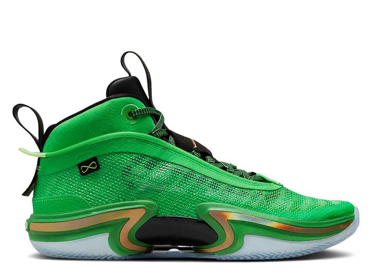 【 AIR JORDAN JORDAN 36 'CELTICS' / GREEN SPARK BLACK LIME BLAST 】 ナイキ 緑 グリーン 黒色 ブラック ライム ブラスト エアジョーダン スニーカー メンズ｜スニケス