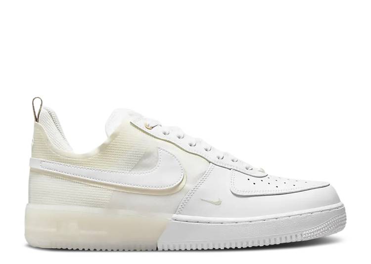 【 NIKE AIR FORCE 1 REACT \u0027COCONUT MILK\u0027 / WHITE COCONUT MILK LIGHT IRON 】 リアクト 白いこと 白いこと 空軍 スニーカー メンズ ナイキ