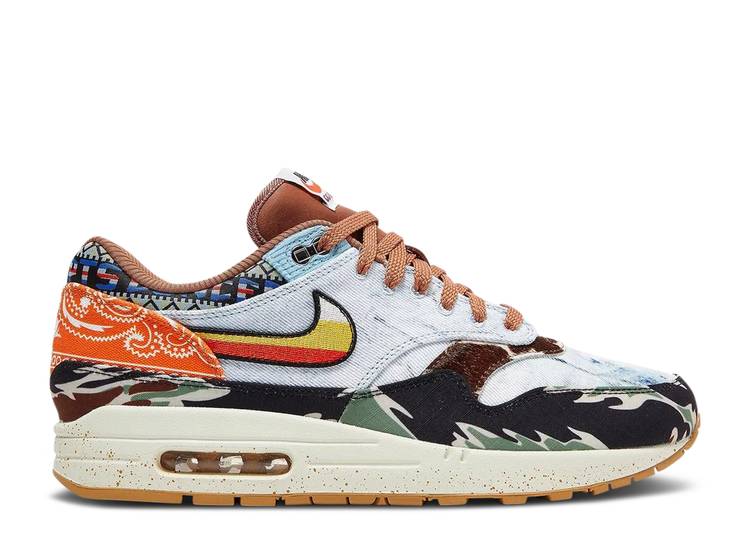 【 NIKE CONCEPTS X AIR MAX 1 SP \u0027HEAVY\u0027 SPECIAL BOX / MULTI COLOR WILD VIOLET MULTI 】 マックス 特別 ボックス席 ワイルド 紫 相撲取り草 大気圏マックス スニーカー メンズ ナイキ