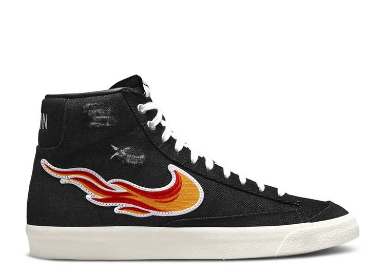 【 NIKE BLAZER MID '77 'CLEVELAND ROCKS' / BLACK UNIVERSITY RED WHITE MULTI 】 ブレイザー ミッド 黒色 ブラック 赤 レッド 白色 ホワイト スニーカー メンズ ナイキ｜スニケス
