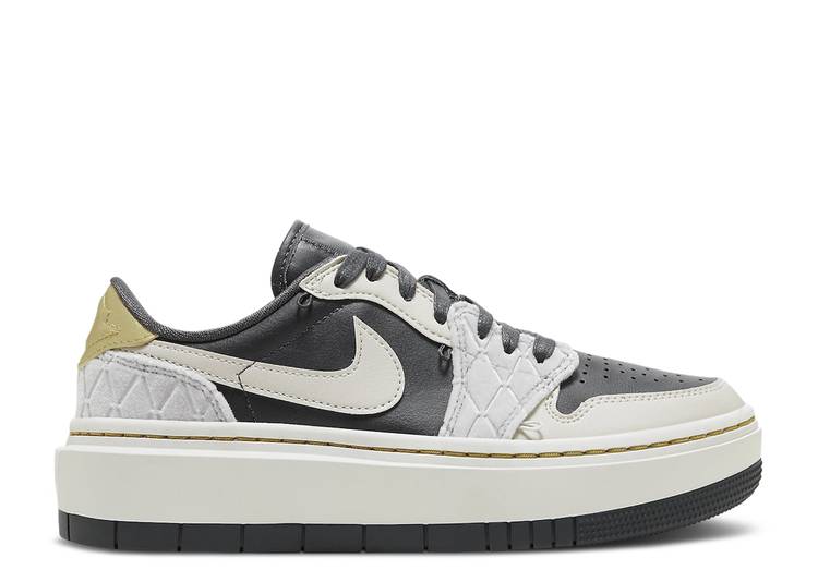 【 AIR JORDAN WMNS AIR JORDAN 1 ELEVATE LOW SE \u0027REMOVABLE BEADS\u0027 / ANTHRACITE LIGHT BONE SAIL WOLF 】 ナイキ エアジョーダン スニーカー レディース