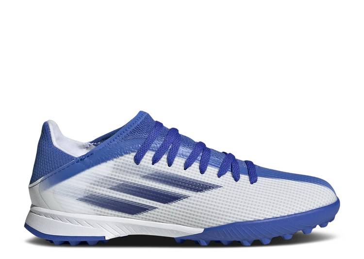 【 ADIDAS X SPEEDFLOW.3 TF J WHITE LEGACY INDIGO / CLOUD WHITE LEGACY INDIGO HI RES 】 アディダス レガシー 白色 ホワイト 藍色 インディゴ ジュニア キッズ ベビー マタニティ スニーカー