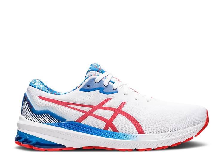 【 ASICS GT 1000 11 \u0027WHITE ELECTRIC RED\u0027 / WHITE ELECTRIC RED 】 白いこと 白いこと 赤 赤いこと スニーカー メンズ アシックス