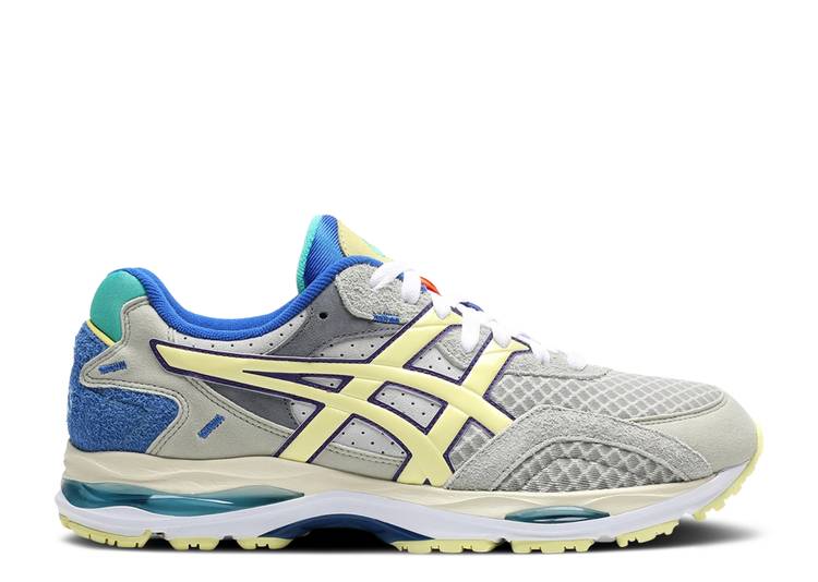 【 ASICS BODEGA X GEL MC PLUS 'SPRING' / FLINT GRAY YELLOW PEAR 】 灰色 グレー グレイ 黄色 イエロー スニーカー メンズ アシックス