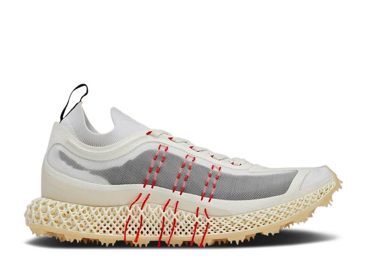【 ADIDAS Y-3 RUNNER 4D HALO \u0027CORE WHITE\u0027 / CORE WHITE RED BRIGHT CYAN 】 アディダス 中核グループ 白いこと 白いこと 赤 赤いこと シアン スニーカー メンズ