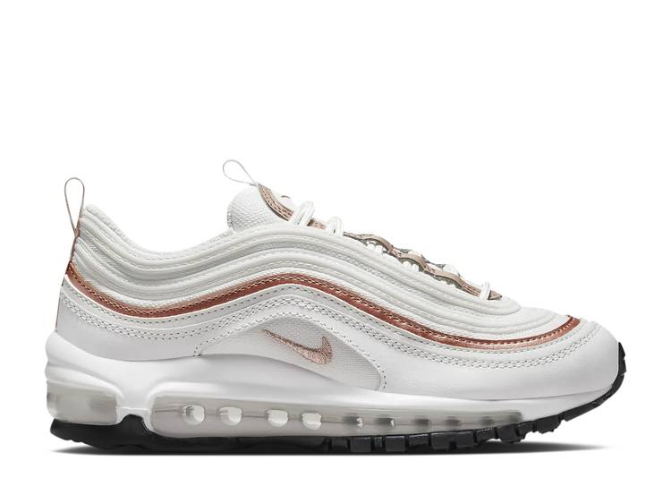 【 NIKE AIR MAX 97 GS 'WHITE METALLIC RED BRONZE' / SUMMIT WHITE WHITE OFF NOIR 】 マックス 赤 レッド 白色 ホワイト エアマックス ジュニア キッズ ベビー マタニティ スニーカー ナイキ|スニケス