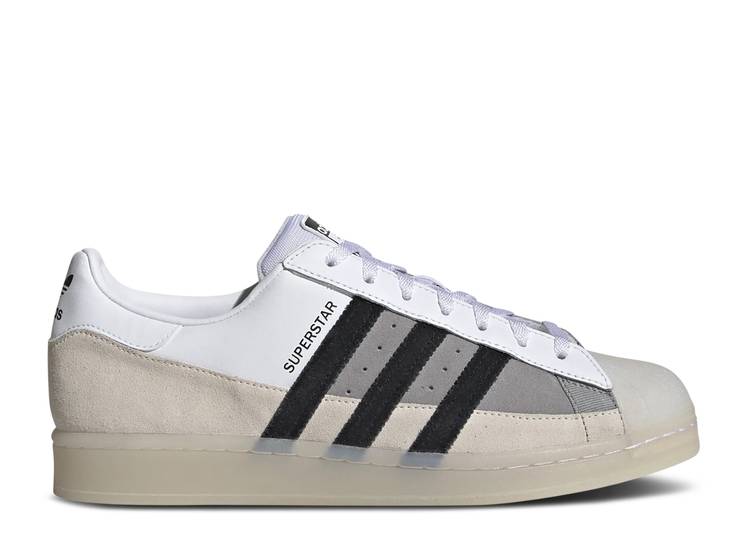 【 ADIDAS SUPERSTAR 'WHITE LIGHT CHARCOAL' / CLOUD WHITE CORE BLACK LIGHT 】 アディダス スーパースター 白色 ホワイト コア 黒色 ブラック スニーカー メンズ｜スニケス 24,336円