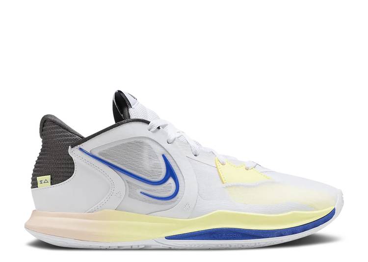 【 NIKE KYRIE LOW 5 EP \u0027WHITE GAME ROYAL\u0027 / WHITE MEDIUM ASH CITRON TINT 】 カイリー 手合わせ 白いこと 白いこと 手合わせロイヤル 青 青色\u0027 スニーカー メンズ ナイキ スニーカー-靴-メンズ靴