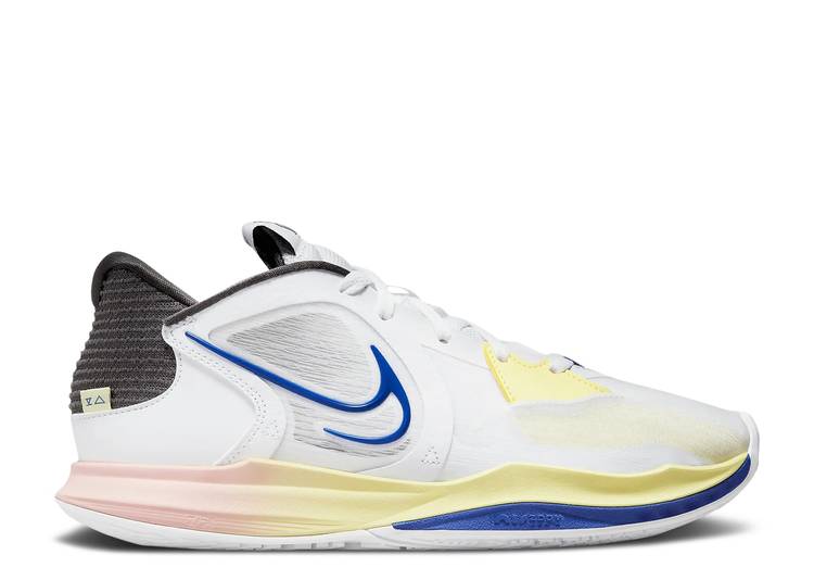 【 NIKE KYRIE LOW 5 'WHITE GAME ROYAL' / WHITE MEDIUM ASH CITRON TINT 】 カイリー ゲーム 白色 ホワイト ゲームロイヤル 青 ブルー' スニーカー メンズ ナイキ｜スニケス