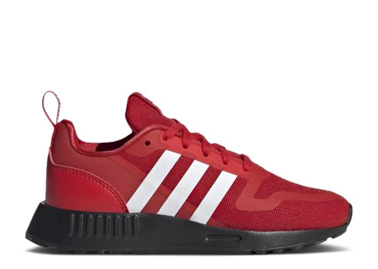 【 ADIDAS MULTIX LITTLE KID VIVID RED / VIVID RED CLOUD WHITE CORE BLACK 】 アディダス 赤 レッド 白色 ホワイト コア 黒色 ブラック ジュニア キッズ ベビー マタニティ スニーカー