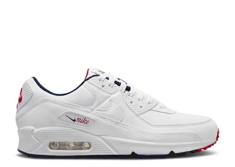【 NIKE WMNS AIR MAX 90 'PARIS' / WHITE WHITE MYSTIC HIBISCUS 】 マックス 白色 ホワイト エアマックス スニーカー レディース ナイキ｜スニケス