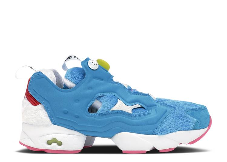 【 REEBOK DORAEMON X ATMOS INSTAPUMP FURY OG \'FURRY BLUE\' / WHITE WHITE WHITE 】 リーボック 白色 ホワイト インスタポンプフューリー スニーカー メンズ|スニケス