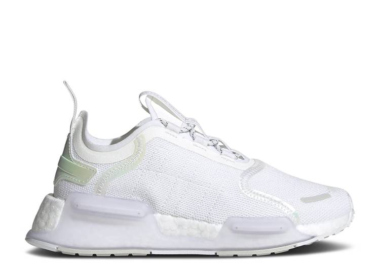【 ADIDAS NMD_V3 J 'WHITE IRIDESCENT' / CLOUD WHITE SUPPLIER COLOUR GREY 】 アディダス 白色 ホワイト 灰色 グレー ジュニア キッズ ベビー マタニティ スニーカー