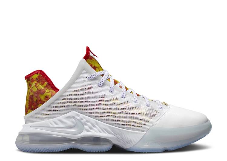 【 NIKE FLINTSTONE X LEBRON 19 LOW EP 'MAGIC FRUITY PEBBLES' / WHITE MULTI COLOR 】 レブロン 白色 ホワイト スニーカー メンズ ナイキ