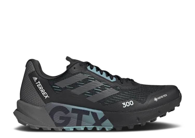 【 ADIDAS WMNS TERREX AGRAVIC FLOW 2.0 GTX 'BLACK GREY MINT TON' / CORE BLACK GREY SIX MINT TON 】 アディダス フローレス 灰色 グレー コア 黒色 ブラック スニーカー レディース