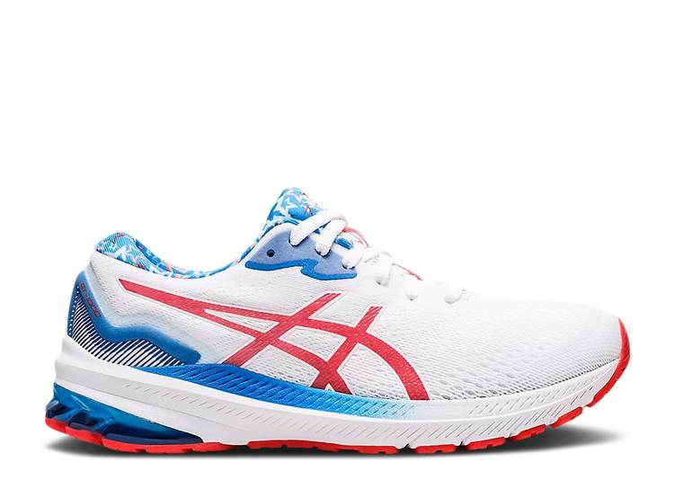 【 ASICS WMNS GT 1000 11 'WHITE ELECTRIC RED' / WHITE ELECTRIC RED 】 白色 ホワイト 赤 レッド スニーカー レディース アシックス｜スニケス