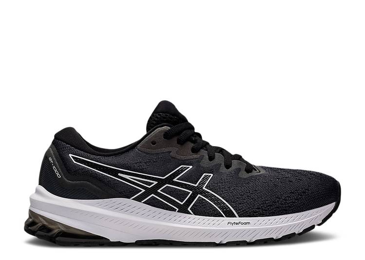 【 ASICS WMNS GT 1000 11 'BLACK WHITE' / BLACK WHITE 】 黒色 ブラック 白色 ホワイト スニーカー レディース アシックス