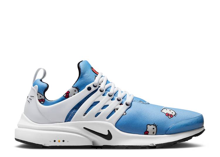【 NIKE HELLO KITTY X AIR PRESTO \u0027UNIVERSITY BLUE\u0027 / UNIVERSITY BLUE BLACK WHITE 】 プレスト 青味 青色 黒いこと 黒いこと 白いこと 白いこと ハローキティー エア湖 スニーカー メンズ ナイキ メンズ靴-靴-スニーカー