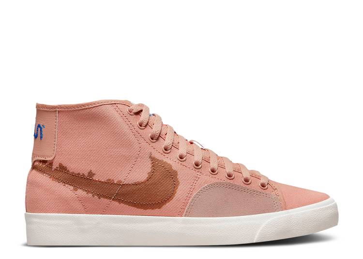 【 NIKE BLAZER COURT MID PREMIUM SB 'ROSE WHISPER BURNT SIENNA' / ROSE WHISPER ROSE WHISPER SAIL 】 ブレイザー コート ミッド プレミアム エスビー ローズ スニーカー メンズ ナイキ
