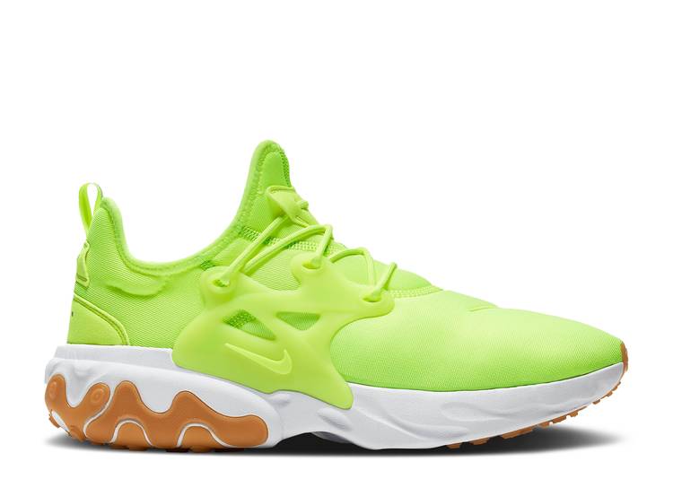 【 NIKE REACT PRESTO 'VOLT' / VOLT WHITE GUM LIGHT BROWN VOLT 】 リアクト プレスト 白色 ホワイト 茶色 ブラウン リアクトプレスト スニーカー メンズ ナイキ