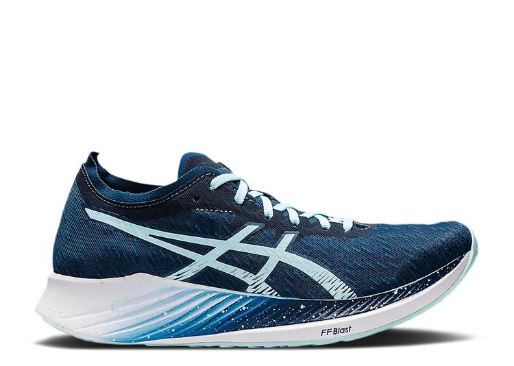 【 ASICS WMNS MAGIC SPEED 'MAKO BLUE' / MAKO BLUE CLEAR BLUE 】 マジック スピード 青色 ブルー スニーカー レディース アシックス