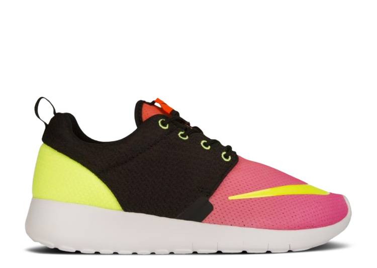 【 NIKE ROSHE ONE FB GS 'BLACK PINK VOLT' / BLACK HOT PINK VOLT WHITE 】 ピンク 黒色 ブラック 白色 ホワイト ローシワン ジュニア キッズ ベビー マタニティ スニーカー ナイキ