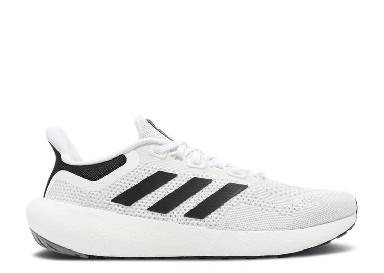 【 ADIDAS PUREBOOST JET WHITE BLACK / FOOTWEAR WHITE CORE BLACK GREY 】 アディダス 白色 ホワイト コア 黒色 ブラック 灰色 グレー スニーカー メンズ