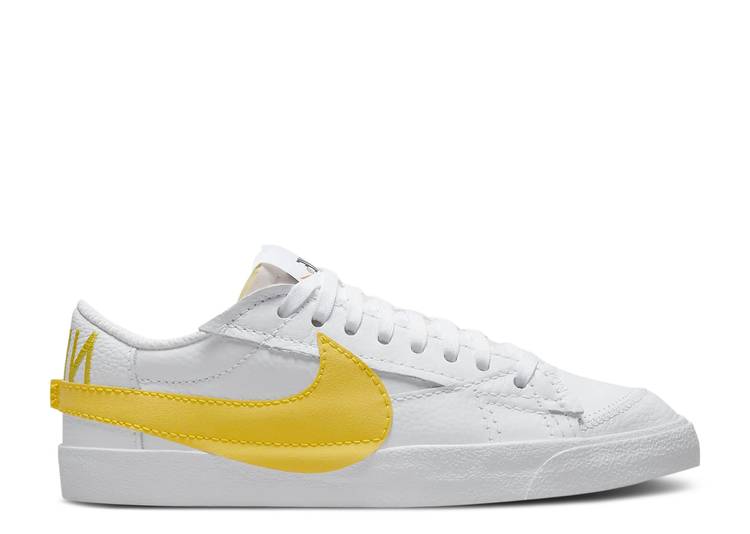 【 NIKE BLAZER LOW JUMBO 'WHITE VIVID SULFUR' / WHITE BLACK TEAM ORANGE VIVID 】 ブレイザー ジャンボ 白色 ホワイト 黒色 ブラック チーム 橙 オレンジ スニーカー メンズ ナイキ｜スニケス