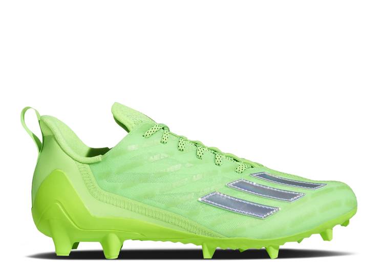 【 ADIDAS ADIZERO CLEATS \u0027TEAM SOLAR GREEN SILVER METALLIC\u0027 / TEAM SOLAR GREEN SILVER METALLIC 】 アディダス アディゼロ クリーツ スパイク 緑 緑であること しろがね色 しろがね色 野球クラブ スニーカー メンズ